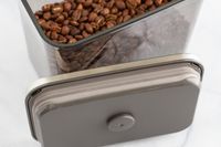 A close up of the lid of the The OXO POP Coffee Container