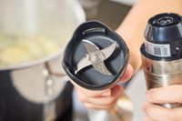 The blade head on the Vitamix Immersion Blender