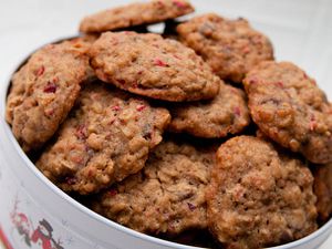 Double-Chocolate Cranberry Oatmeal Cookies