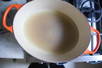 FryAway Pan Fry Cooking Oil Solidifier in a pan