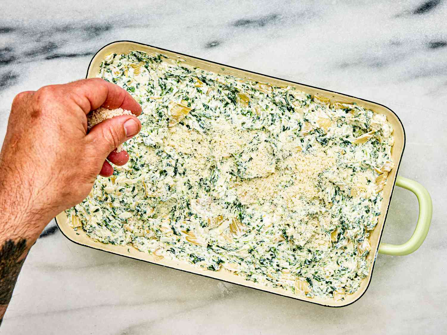 spinach artichoke dip step 3
