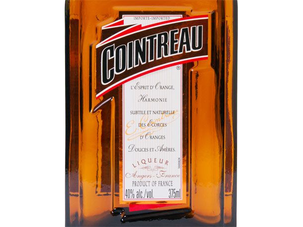 A bottle of Cointreau orange liqeuer