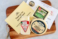 Cheese assortment from Wisconsin Cheese Mart's Wisconsin Cheese of the Month Club