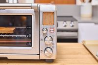 A close-up of the side panel of the Breville the Smart Oven Pro