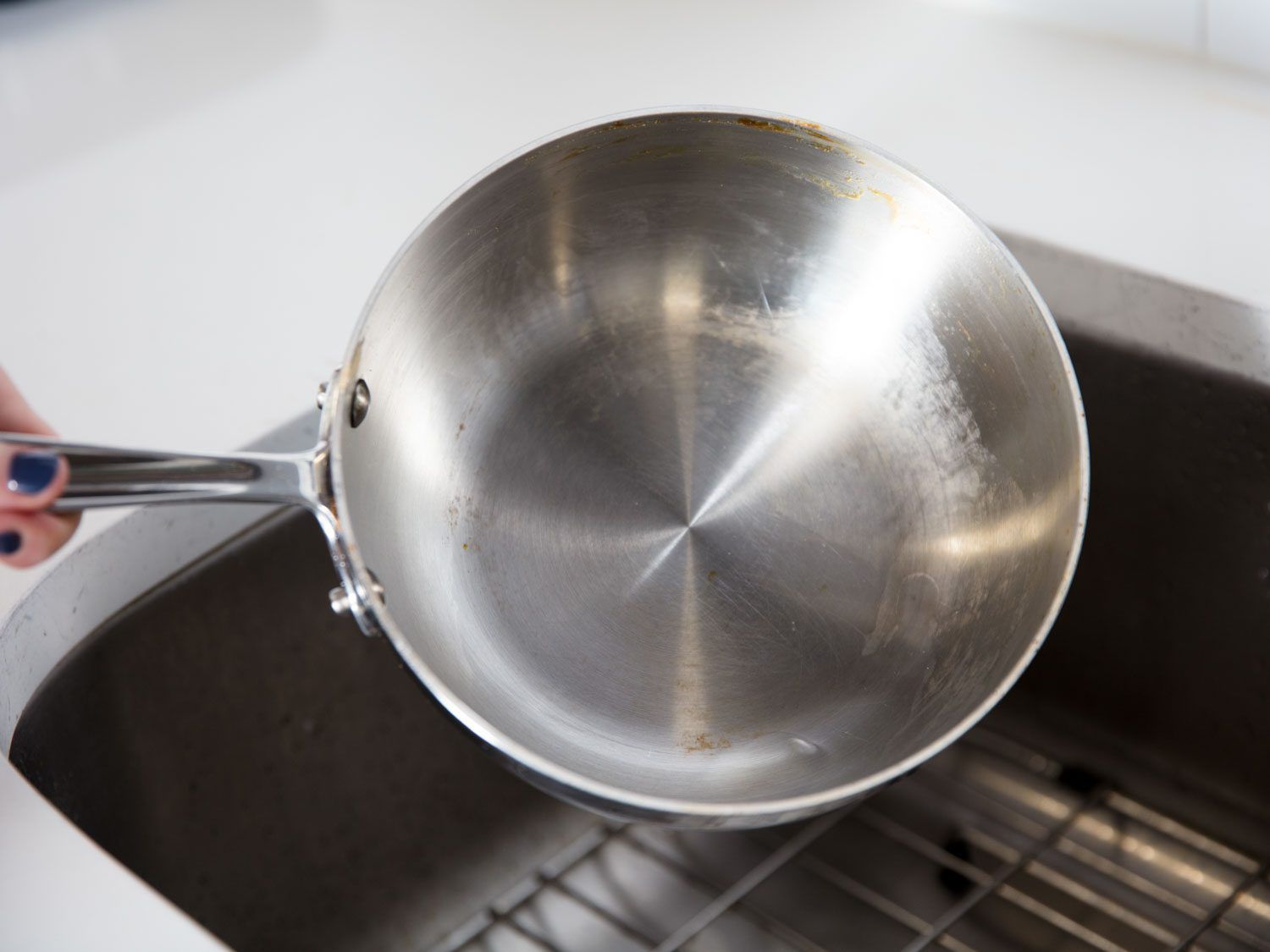 caramel pot after boiling water