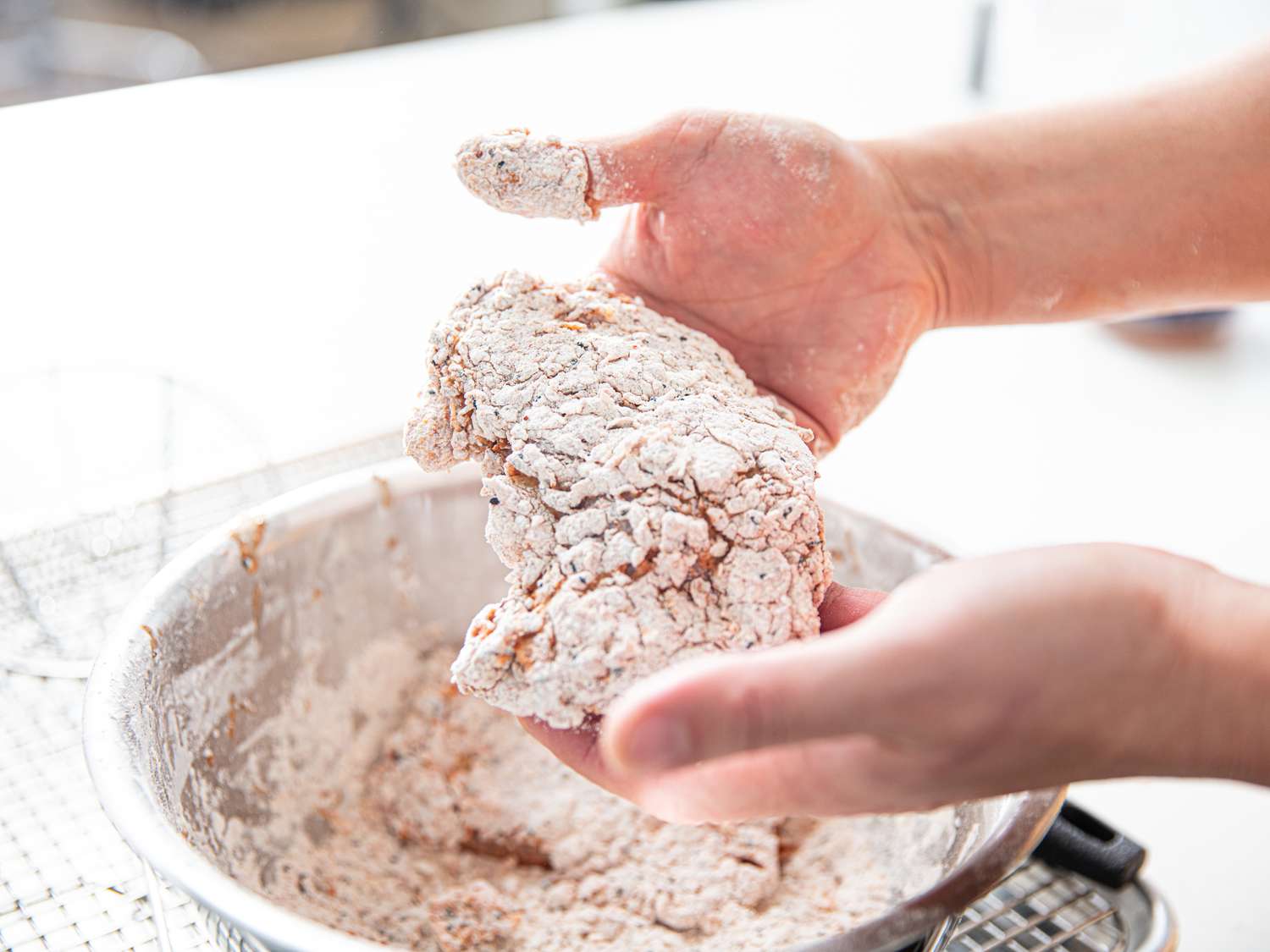 Side view of dredging chicken 