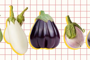 Collage of eggplants