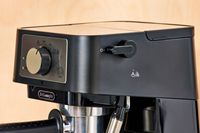 Closeup of the De'Longhi Stilosa Espresso Machine