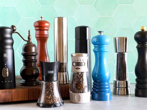 a variety of pepper mills 
