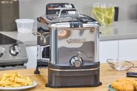 The All-Clad Easy Clean Pro 3.5L Electric Deep Fryer on a kitchen countertop