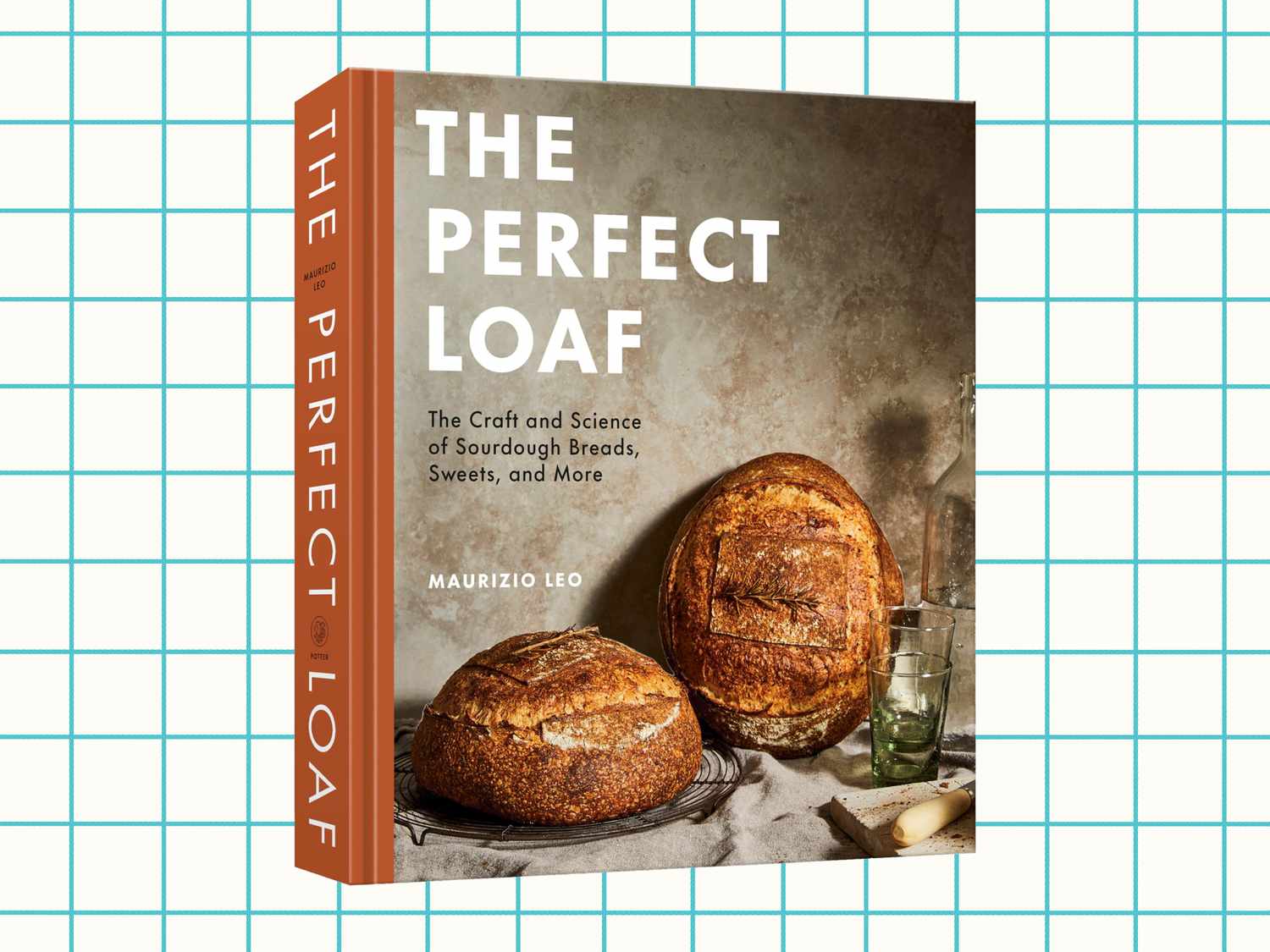 The Perfect Loaf cookbook on a grid background.