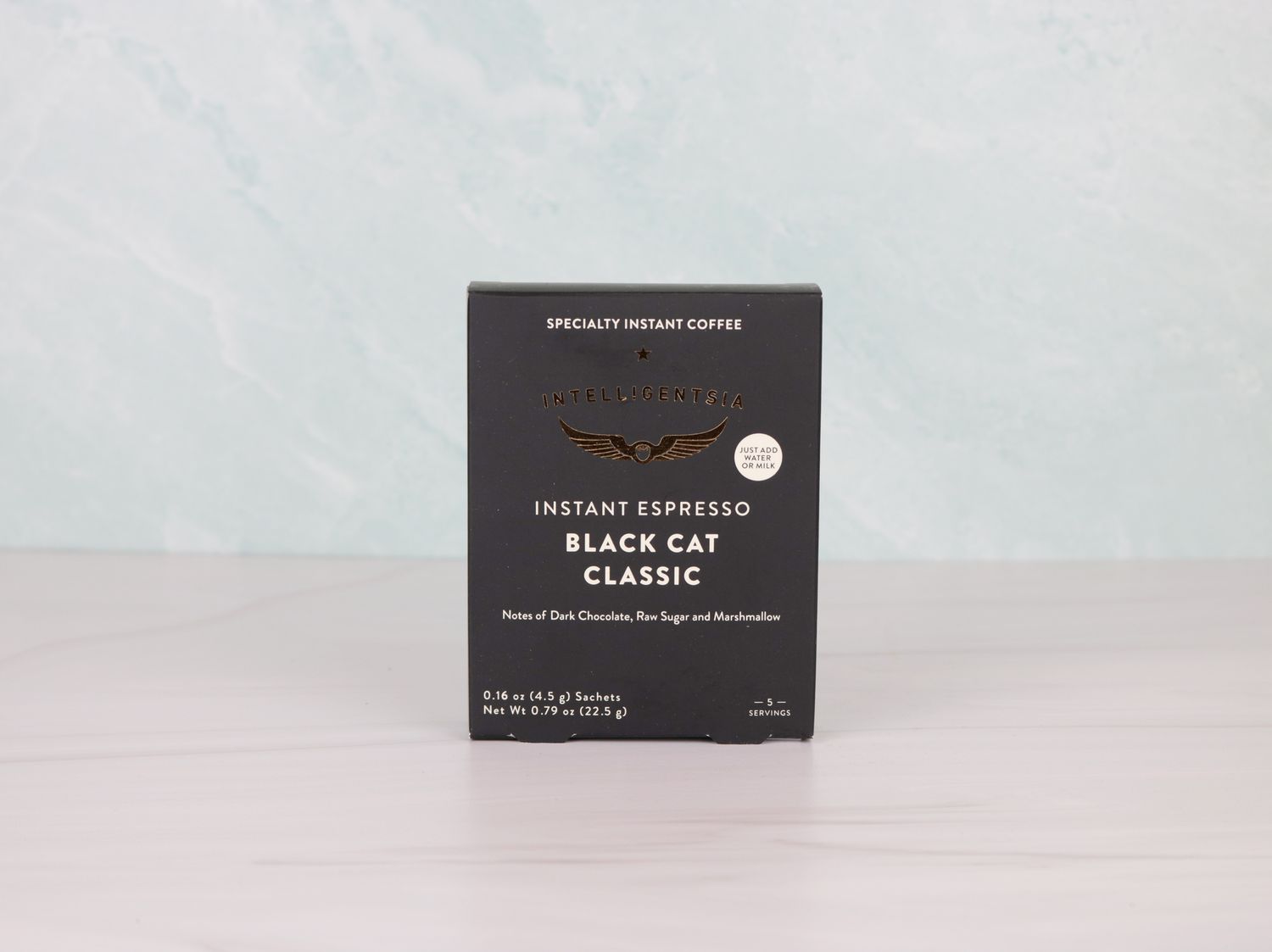 a package of Intelligentsia Black Cat Espresso instant coffee