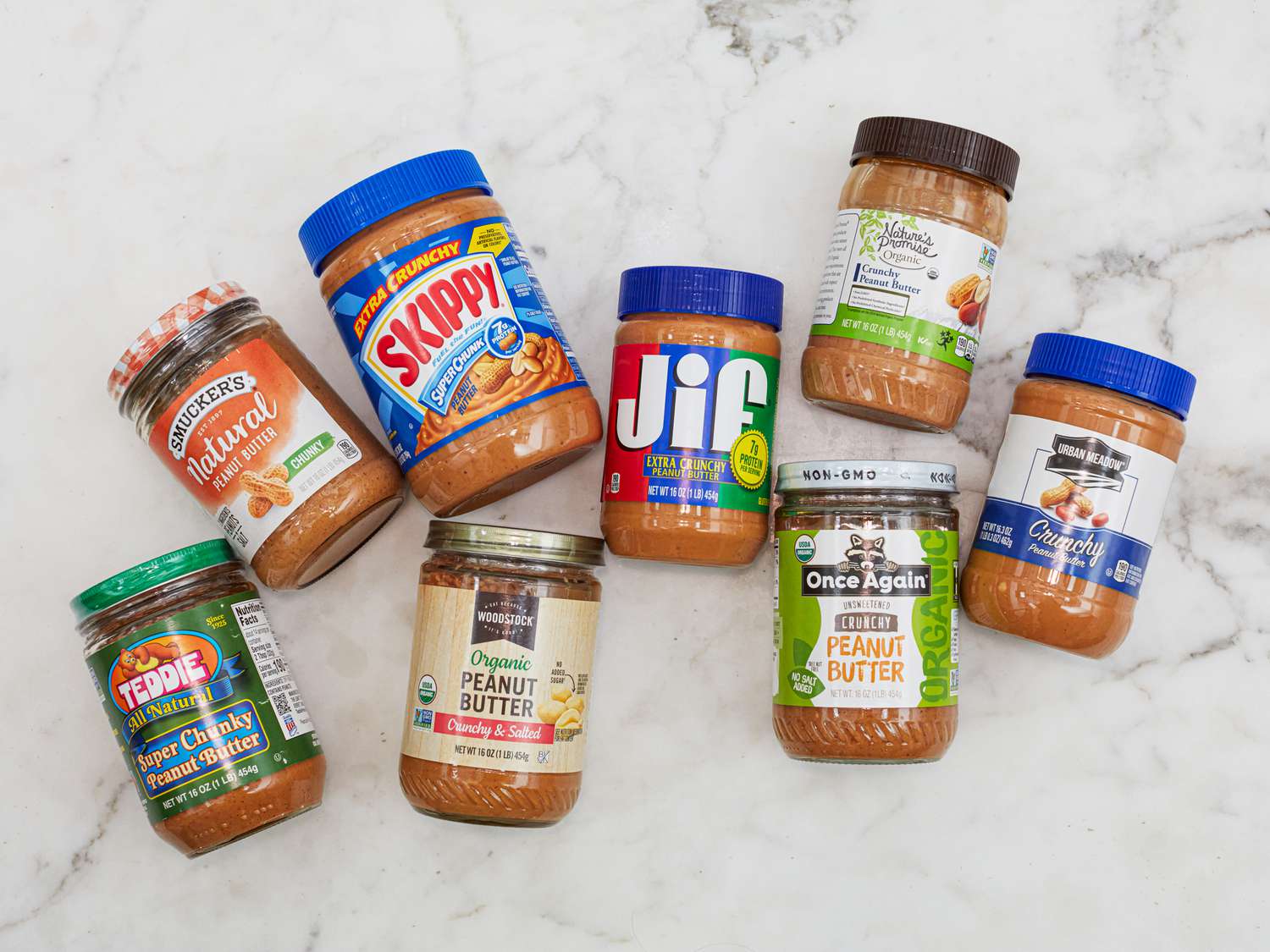 Crunchy peanut butters.