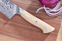 The handle on the Zwilling Kanren 8 Inch Chef's Knife