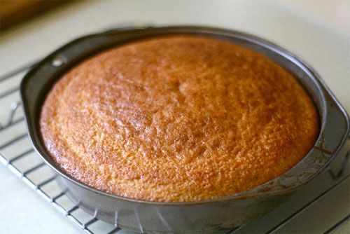 baked almond olive oil cake