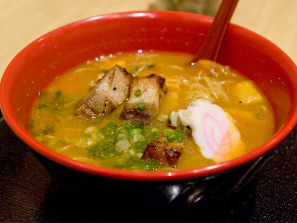 A bowl of miso ramen.