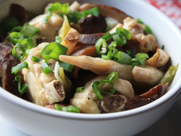 Steamed Chicken and Shiitake