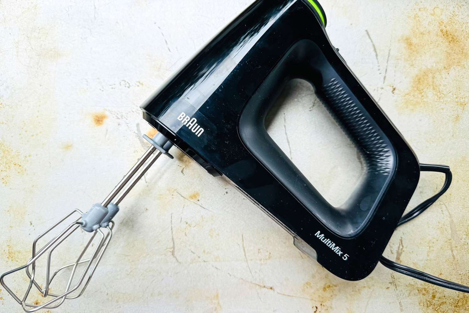 Braun MultiMix 5 Hand Mixer on a white surface