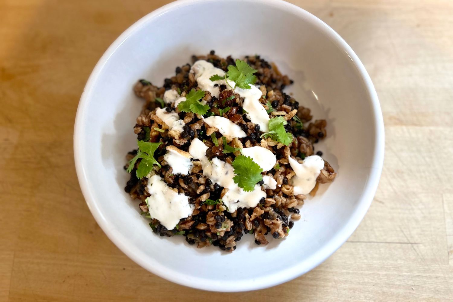 Purple Carrot meal in a bowl
