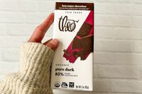 Theo Pure Dark 85% Chocolate Bar in its wrapper