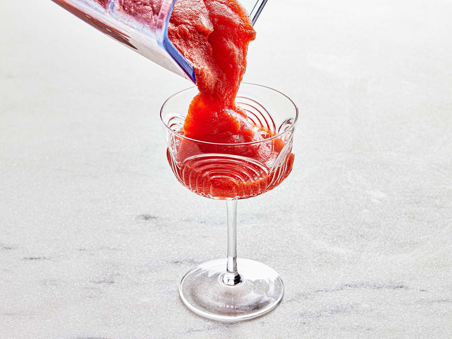 Pouring frozen daquiri