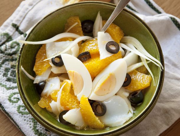 Salt Cod, Orange, and Olive Salad
