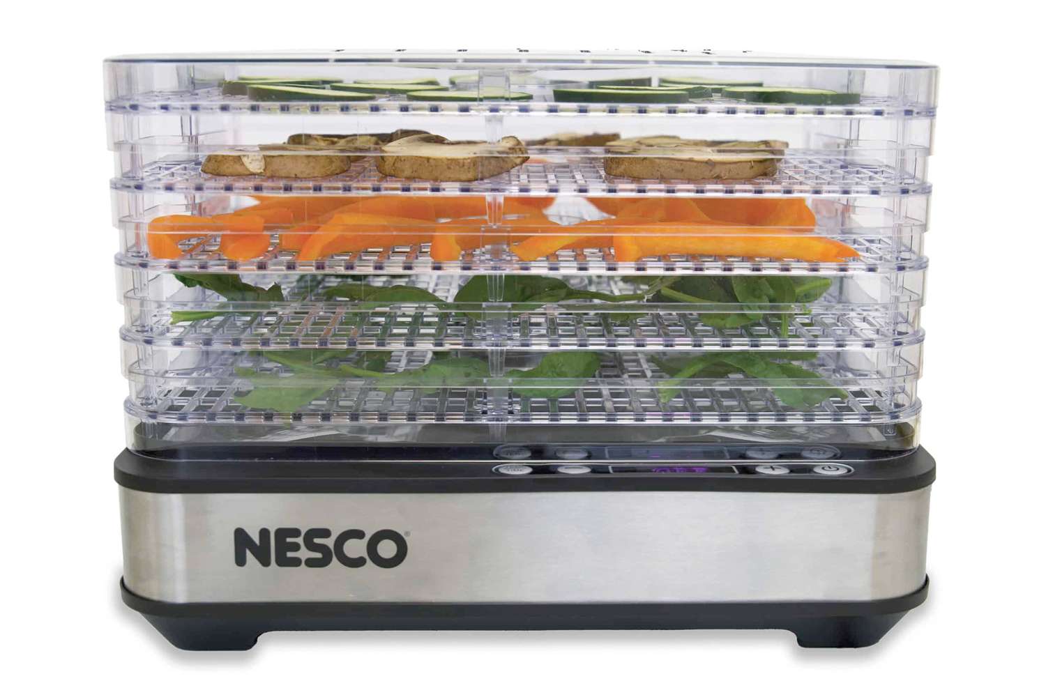 Nesco Digital 5 Rectangular Digital Clear Tray Dehydrator