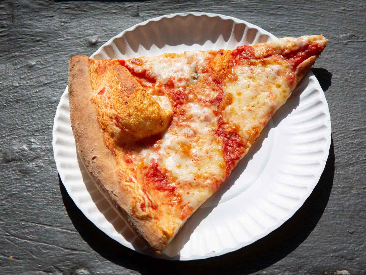 A cheese slice from Little Luzzo's