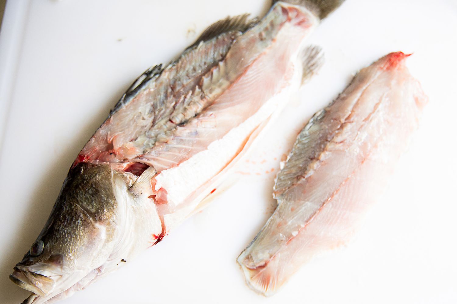 A fish after being sliced with the Wüsthof Classic Fish Fillet Knife