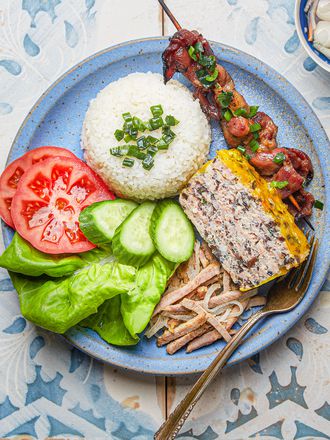 Overhead view of Vietnamese Broken Rice