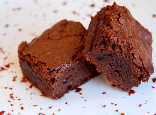 Brownies with chile