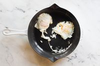 eggs in the staub cast iron pan