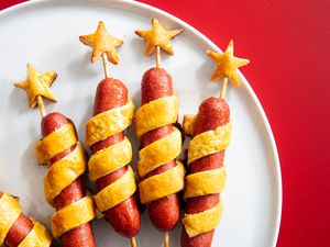 Overhead view of Firecracker HotDogs