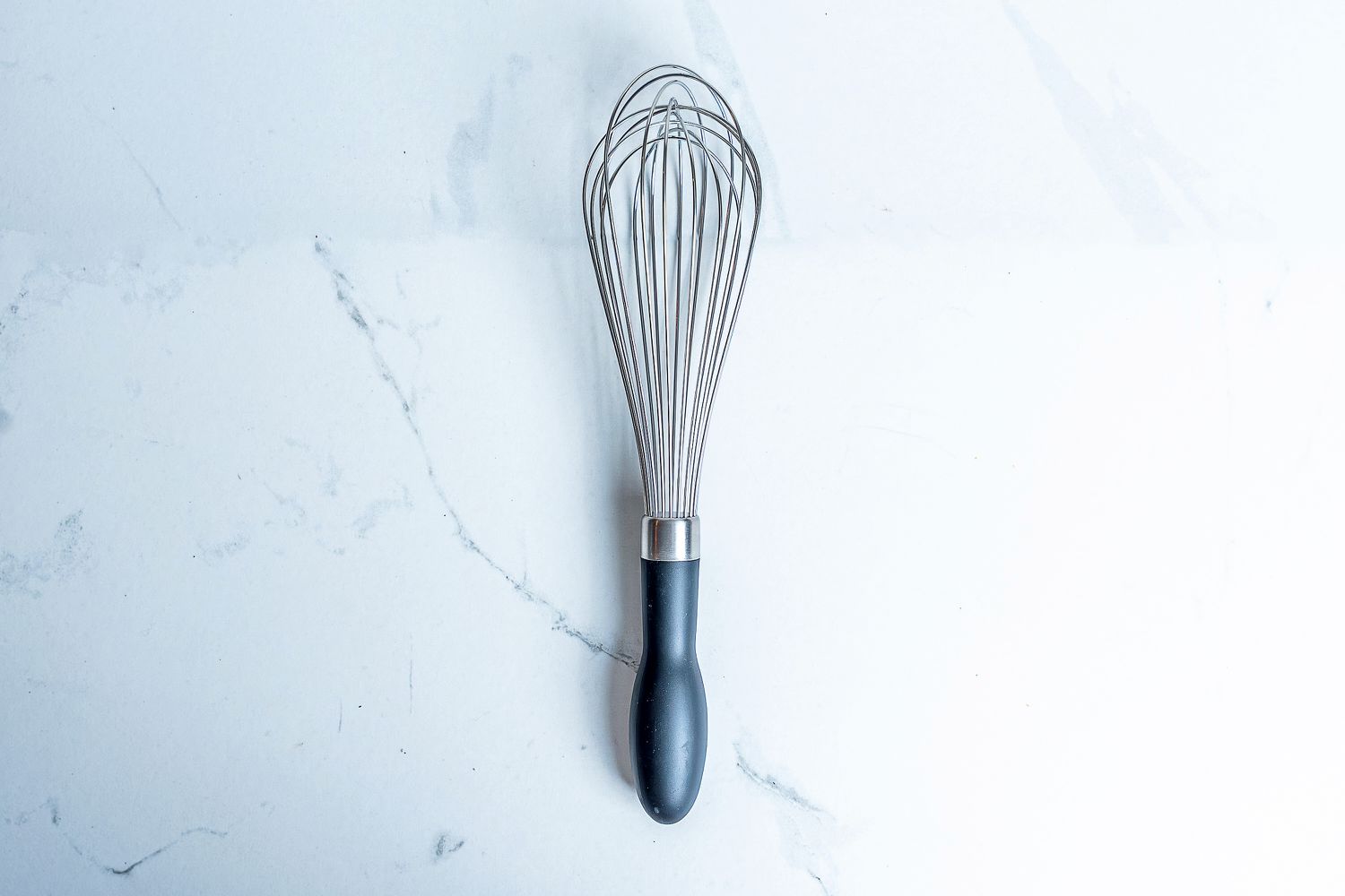 OXO Good Grips Balloon Whisk on a marbled surface