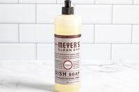 Mrs. Meyer’s Clean Day Liquid Dish Soap on counter