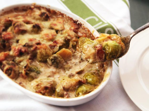 Over-the-Top Creamed Brussels Sprouts Gratin