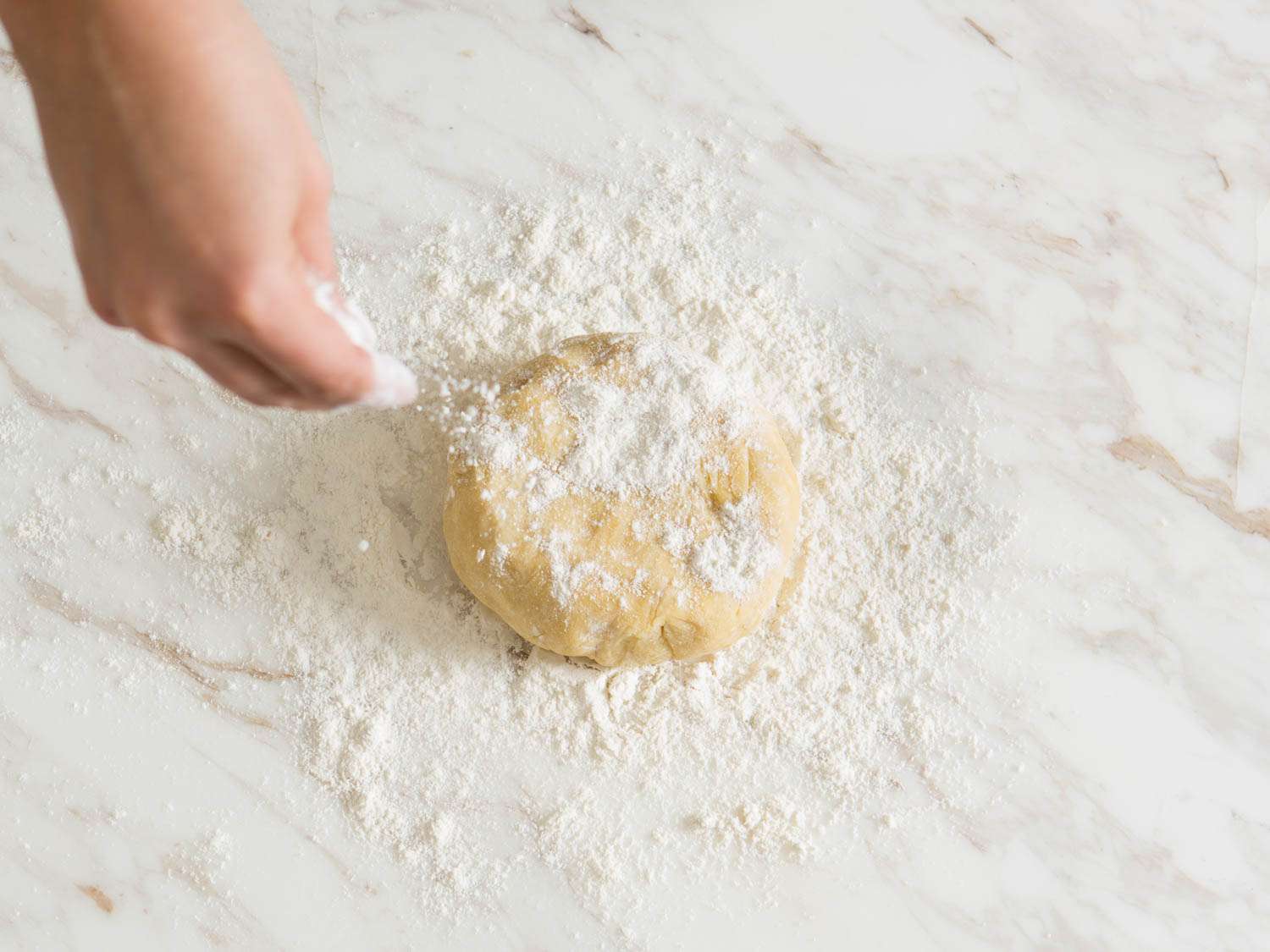 Dust generously with flour