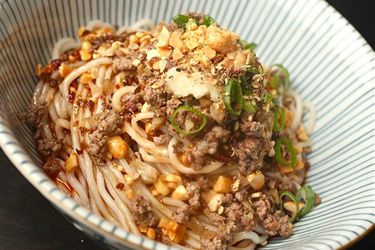bowl of Dan Dan Noodles 