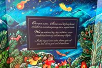 The inside cover of the Compartés chocolate Advent calendar