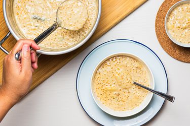 Overhead view of Pengat Pisang