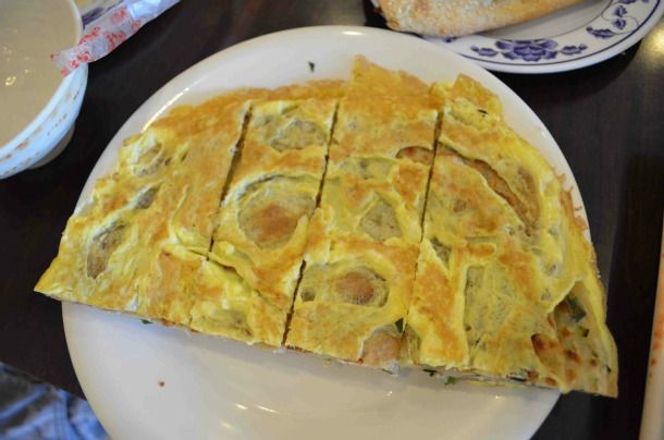 Green onion pancake with egg