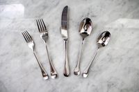 Various pieces from the Made In Flatware set