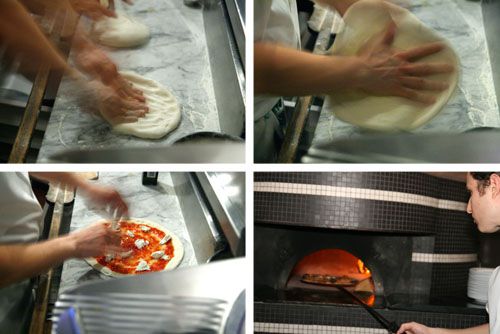 making pizza