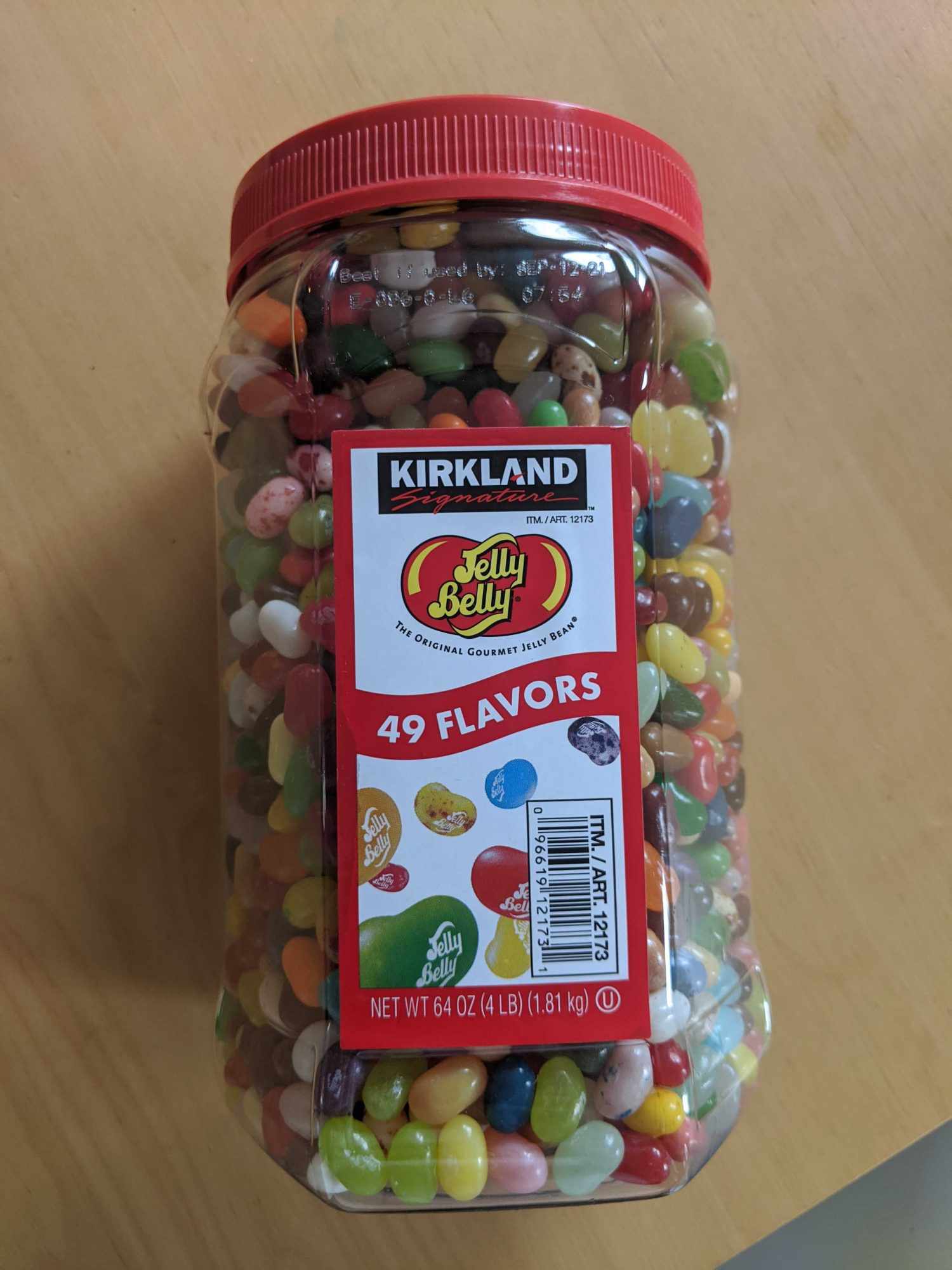 4-lb tub of jelly beans