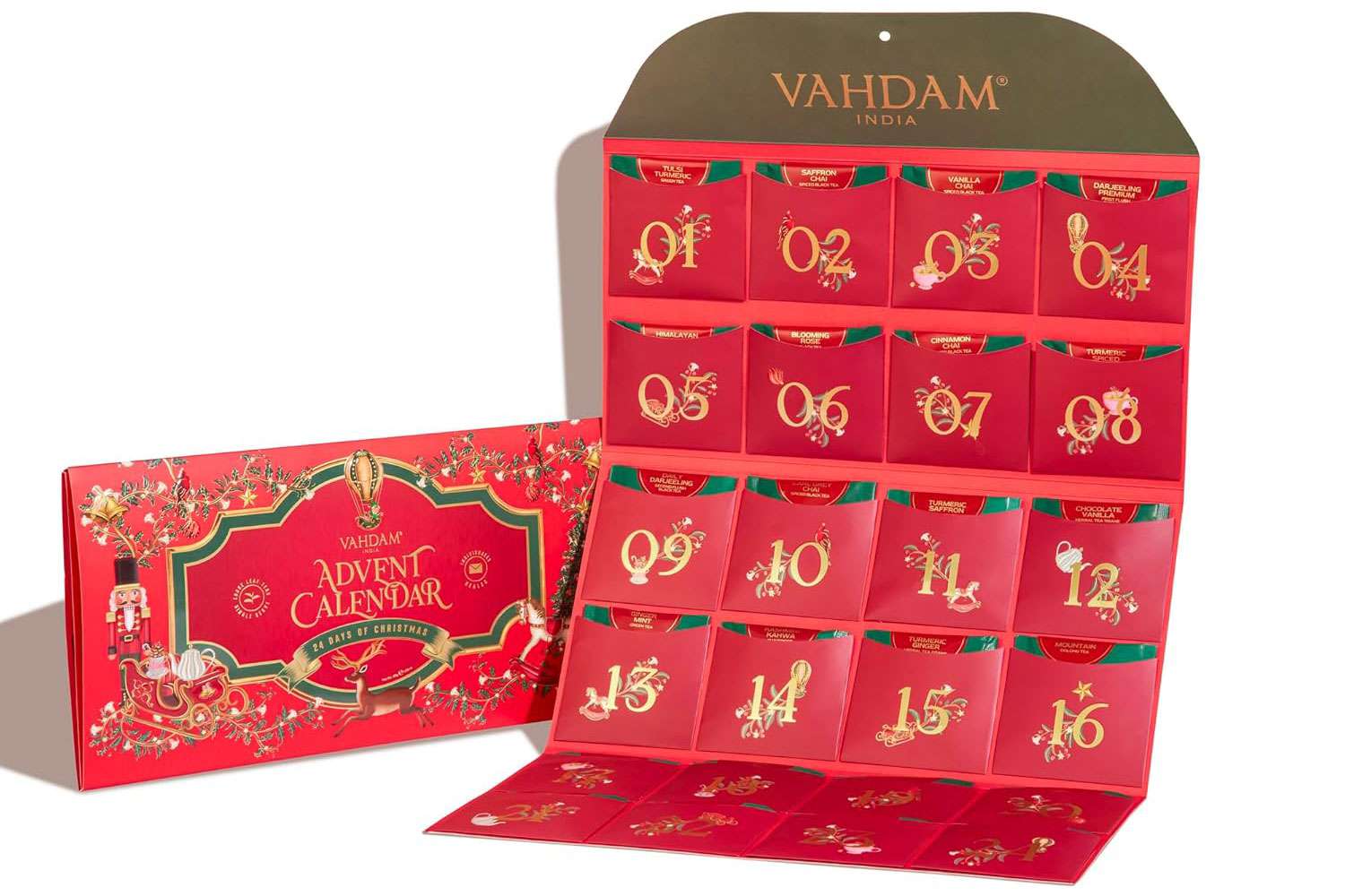 Amazon VAHDAM Advent Calendar 2024 Folding Gift Box