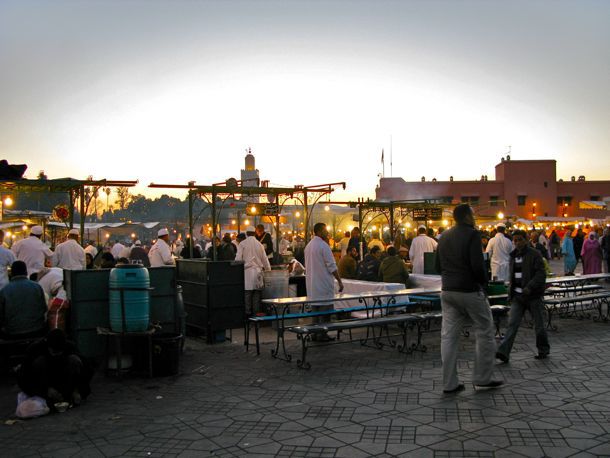 The Market at Dusk