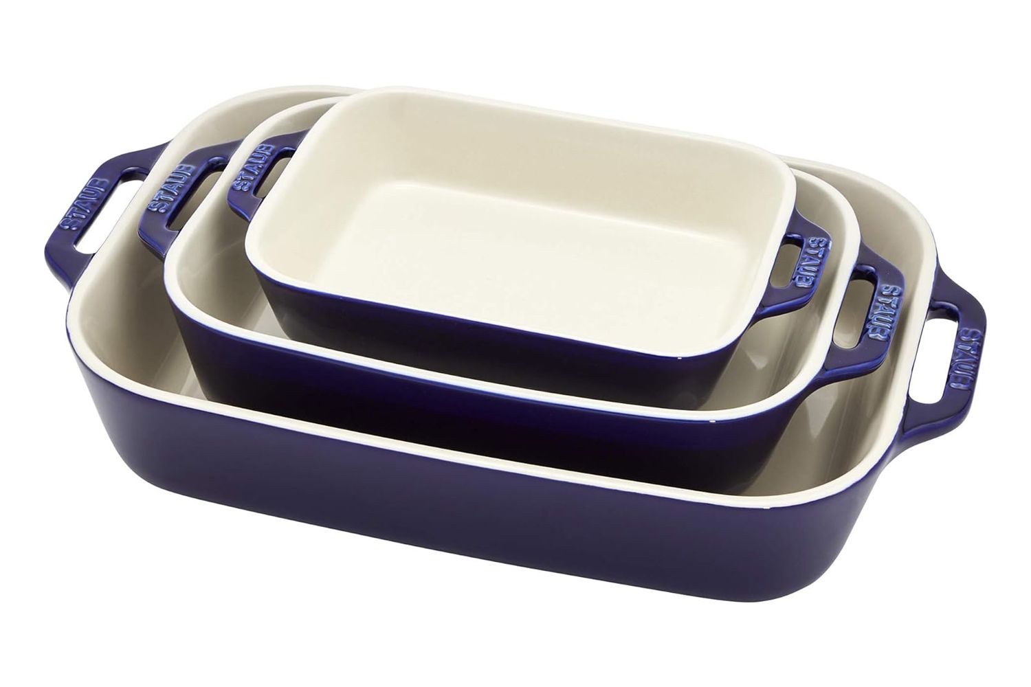 Staub Three-Piece Rectangular Baking Dish Set