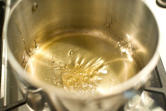 reheat sugar mixture