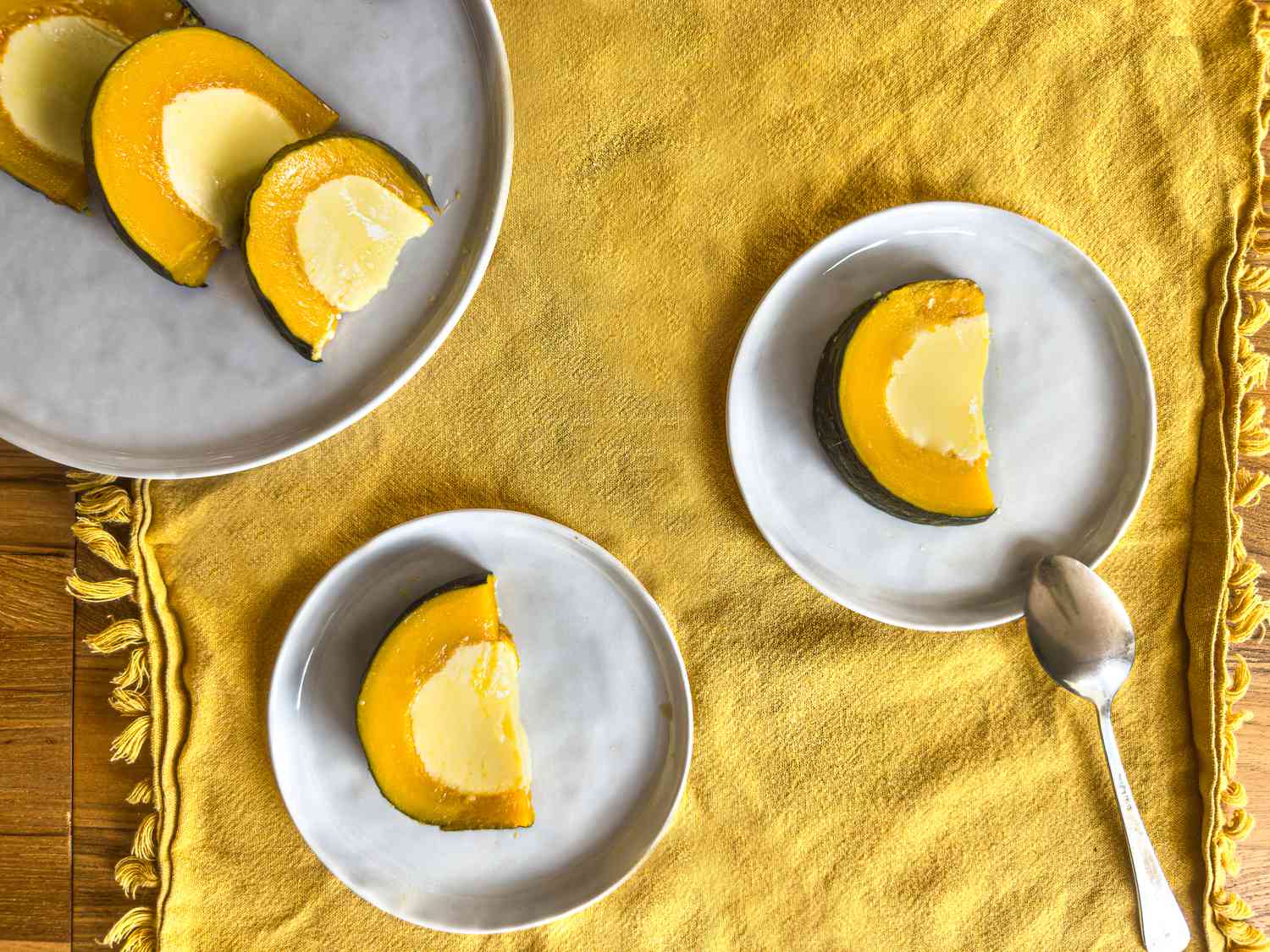 Overhead view of Pumpkin Custard
