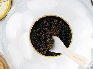 a close-up of Marky's kaluga hybrid caviar